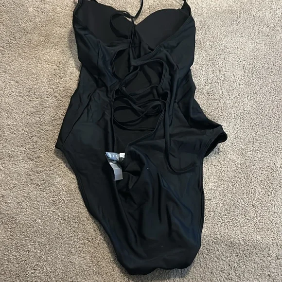 Aerie Black One-Piece Swimsuit with Adjustable Straps - Picture 4 of 5